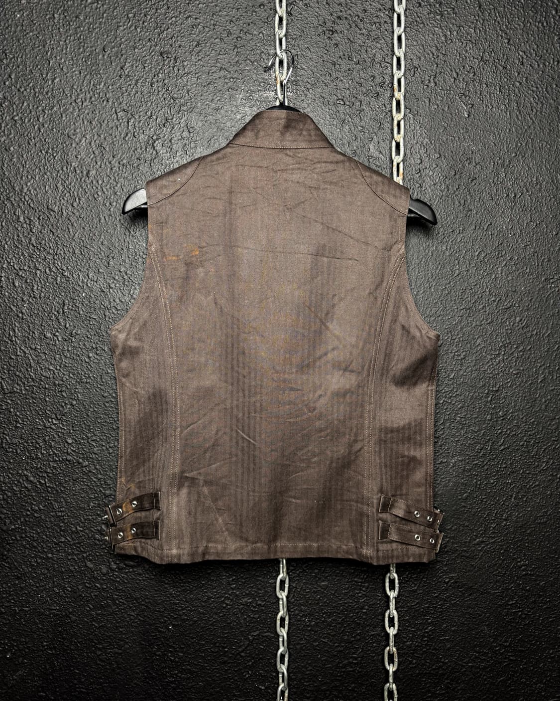 Vintage – Brown Rider Zip Vest 상품이미지9