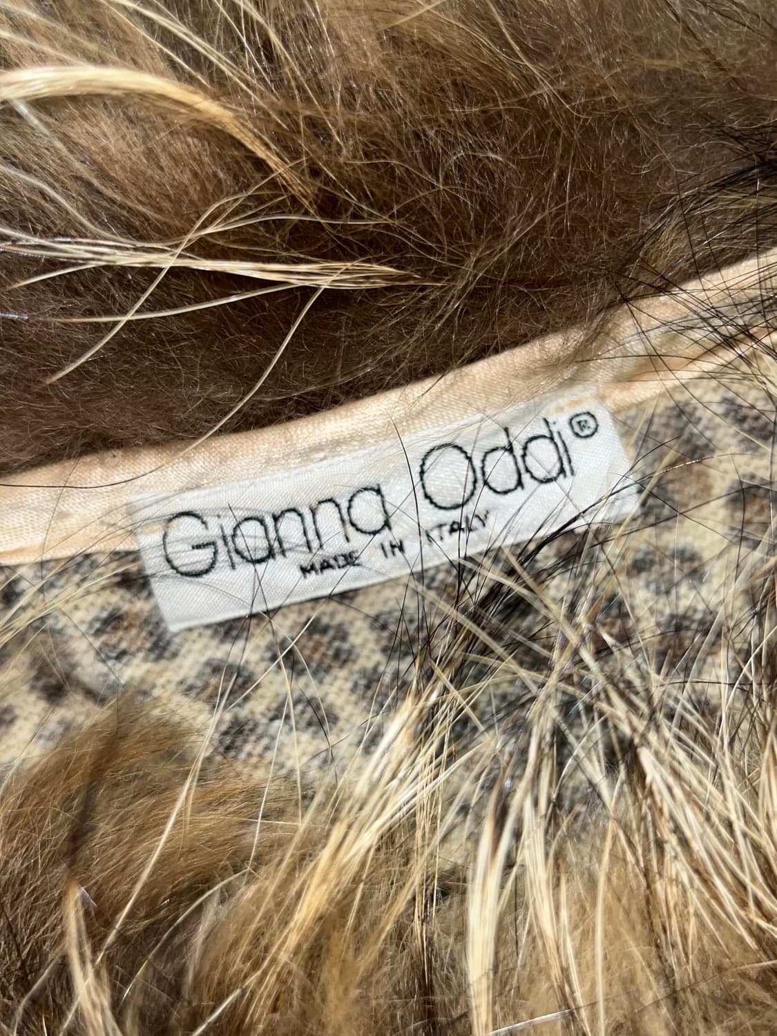 Gianna Oddi 호피 넥 퍼 긴팔 상품이미지6