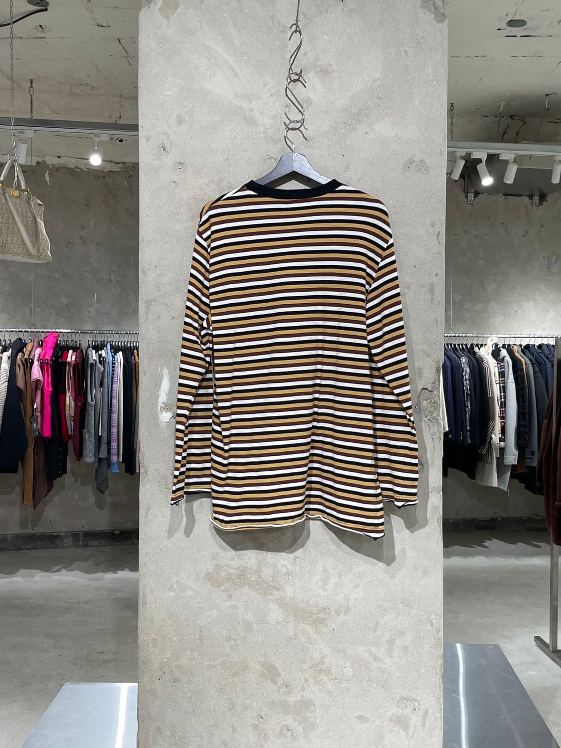 언더커버 믹스 싱글 포켓 스트라이프 크루넥 롱 슬리브 상품이미지6