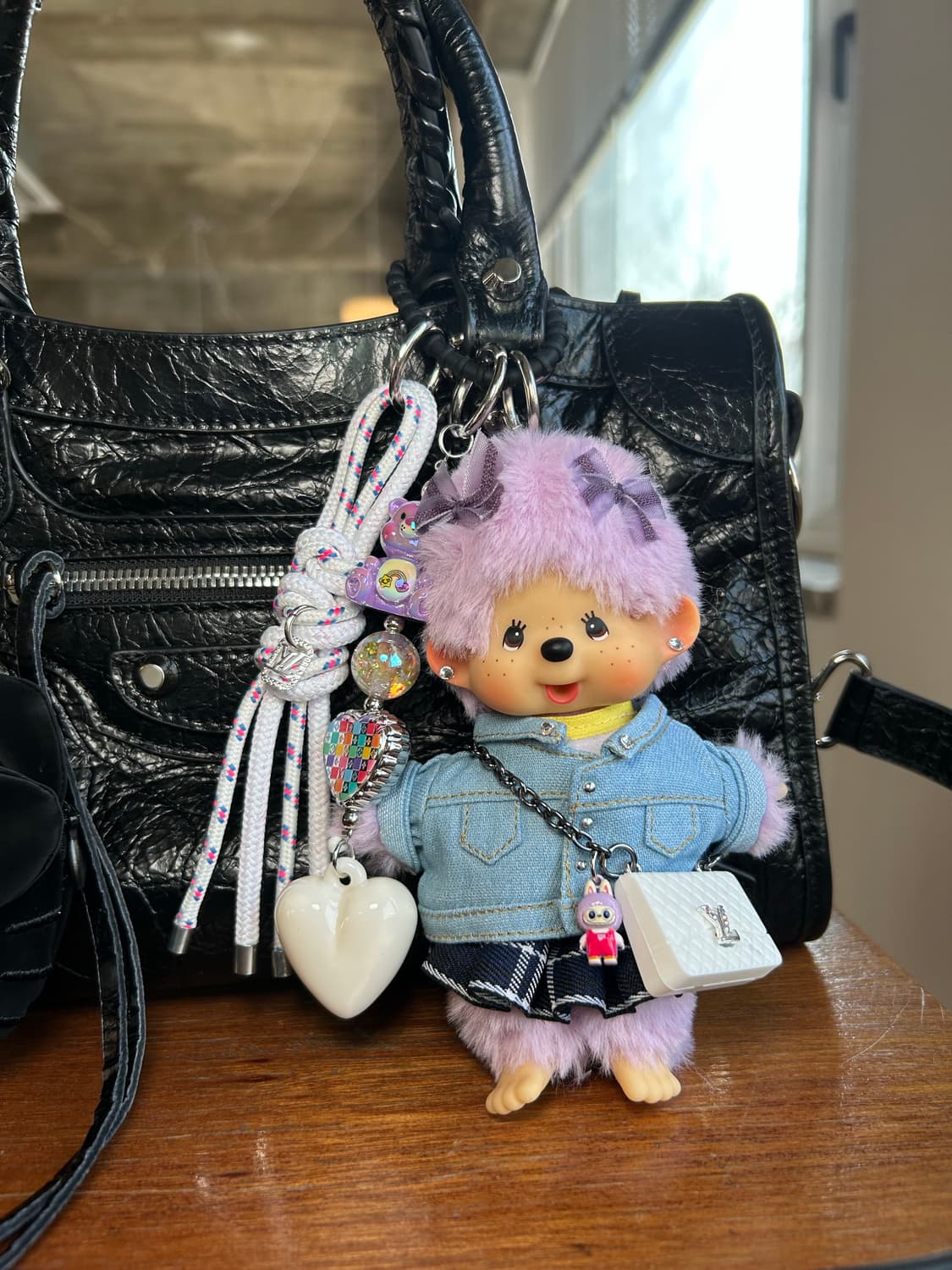 (74)정품몬치치💜보라 LV 시리즈 체크스커트*청자켓 상품이미지6