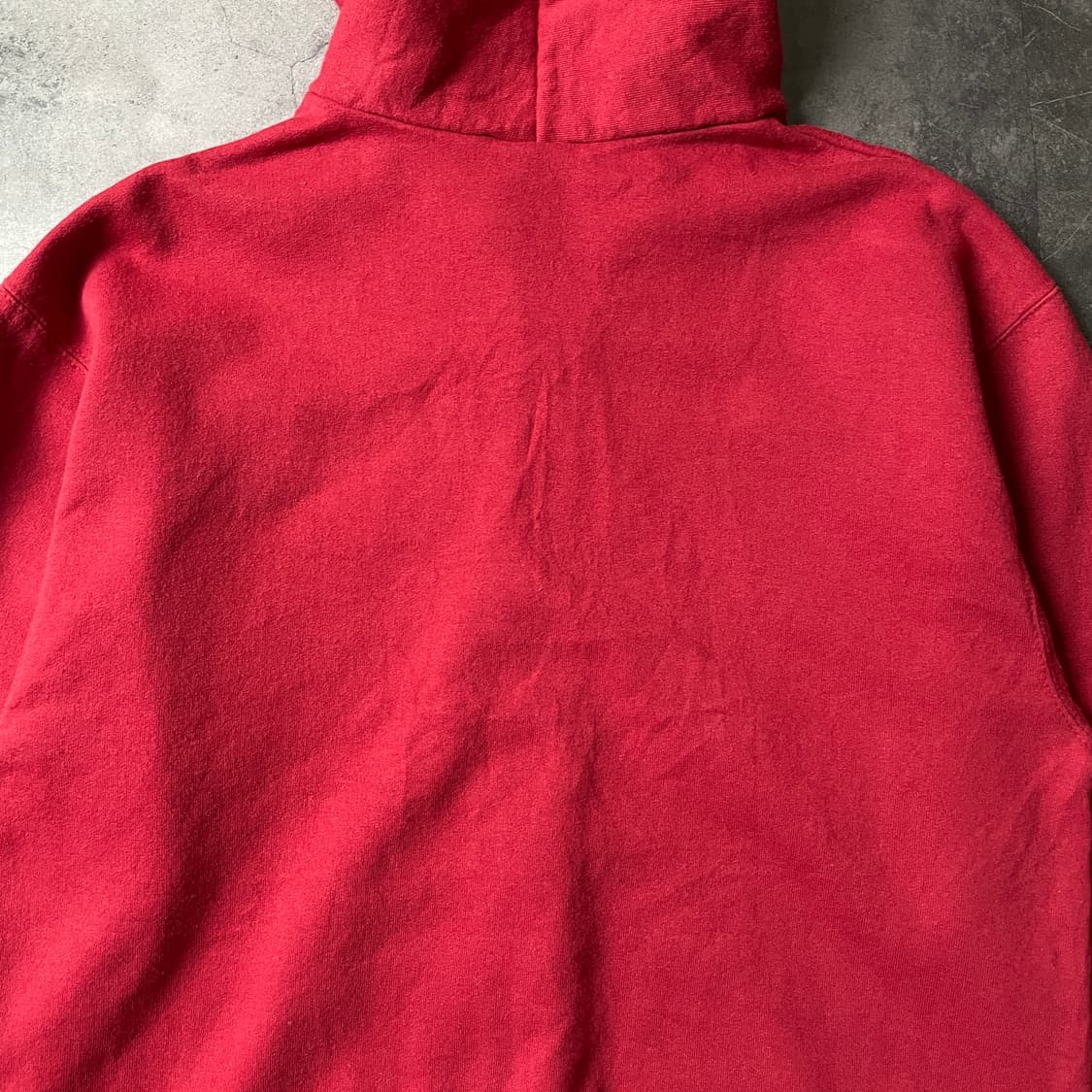 CHAMPION 챔피온 빈티지 레드 코튼 후드집업 A00429 상품이미지8