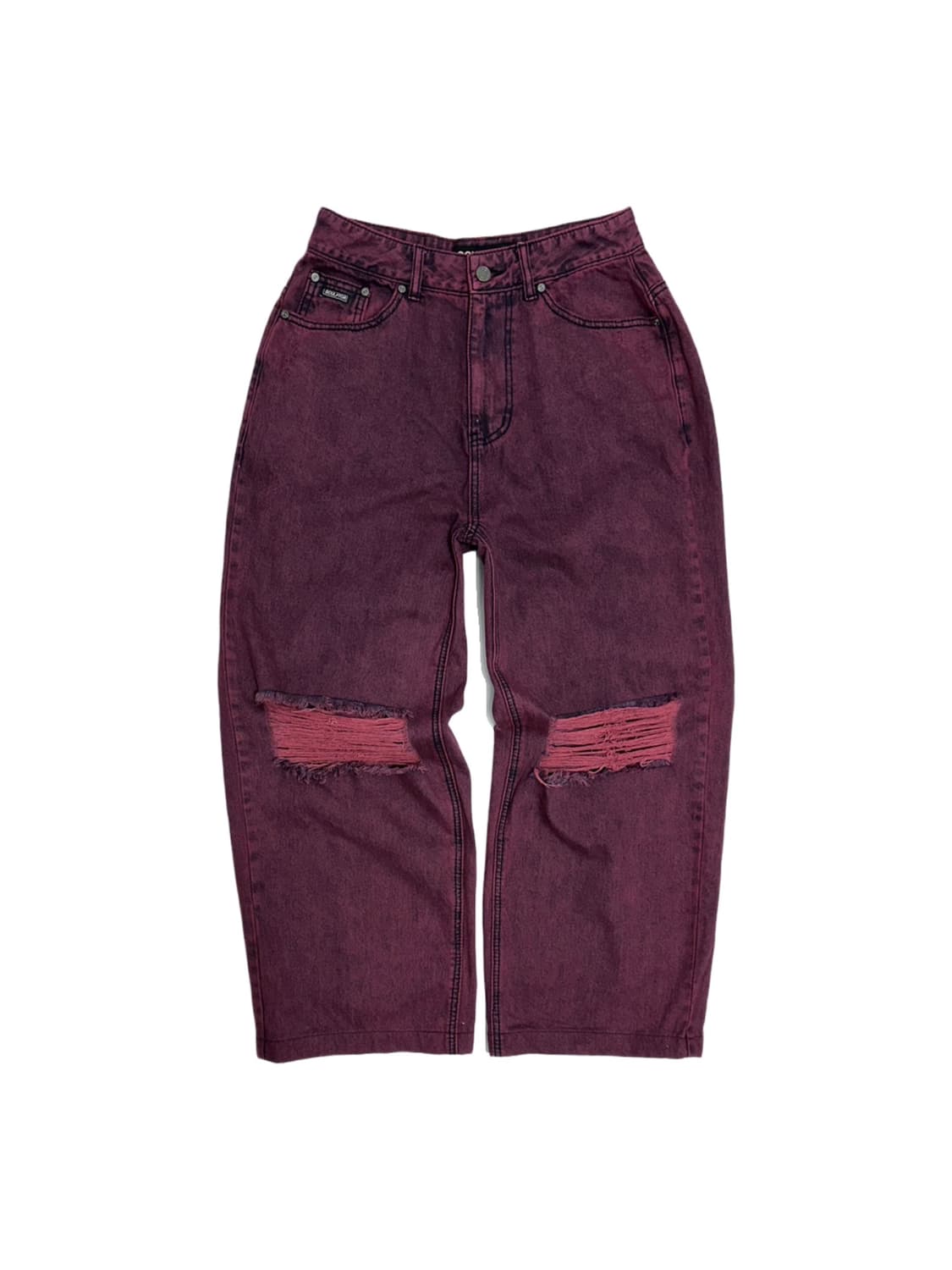 스컬프터 데미지 나염 블리치 데님팬츠 상품이미지1