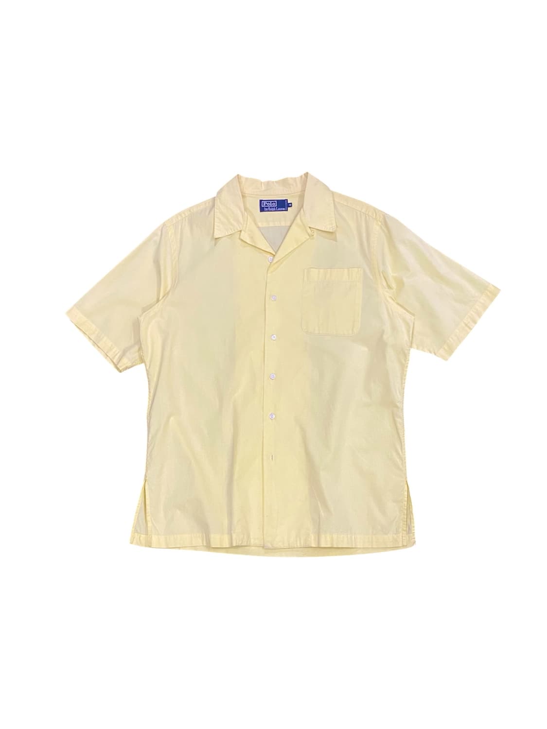 Polo Ralph Lauren 옐로우 오픈 칼라 코튼 하프 셔츠 상품이미지1