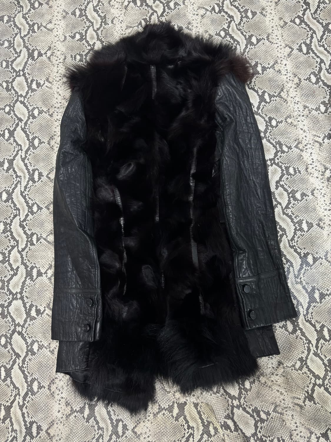 [VKEI] Fur Trimming SheepSkin Coat Jacke 상품이미지10