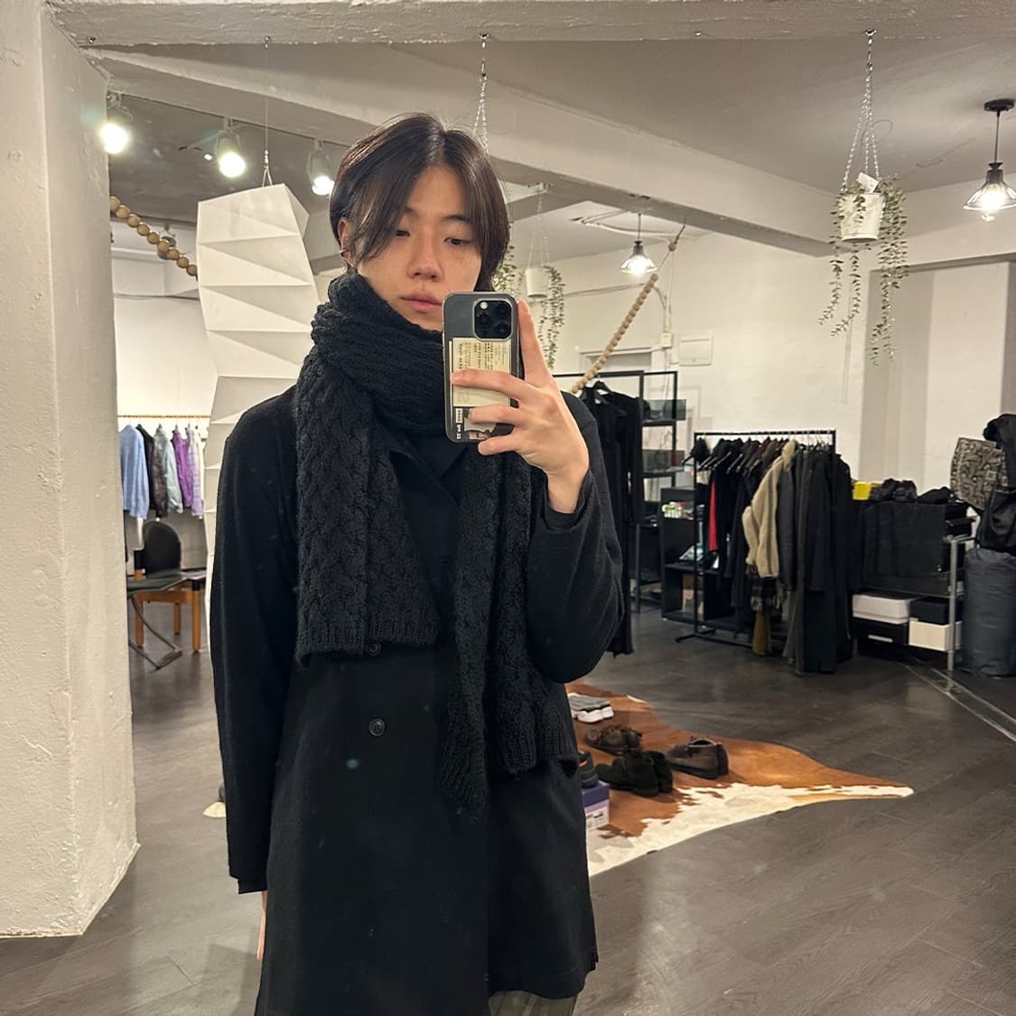 요지야마모토 오버사이즈 머플러 상품이미지3