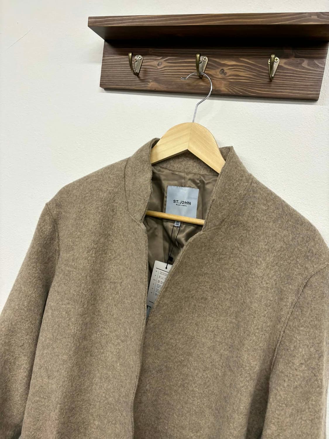 [XL] 21fw st.john 센존 블루라벨 새상품 앙고라 램스울 코트 상품이미지5