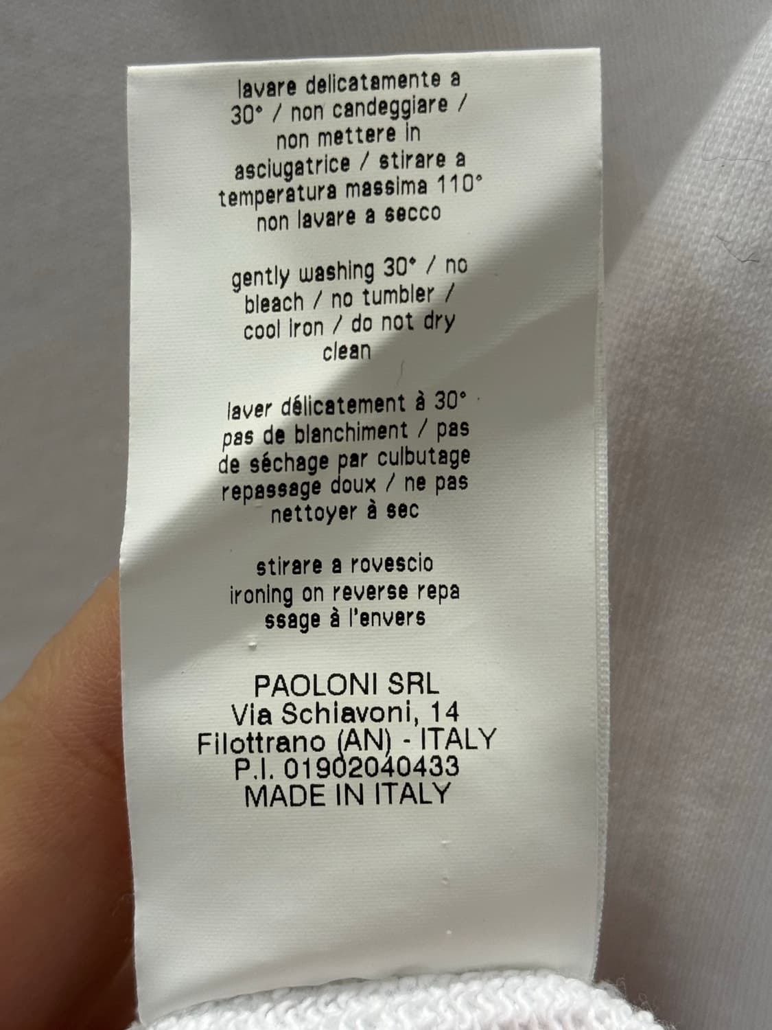 MSGM 화이트 크롭 맨투맨 XS 상품이미지5