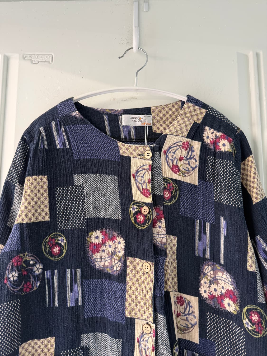 일본빈티지 모리 비대칭 가디건 블라우스 상품이미지5