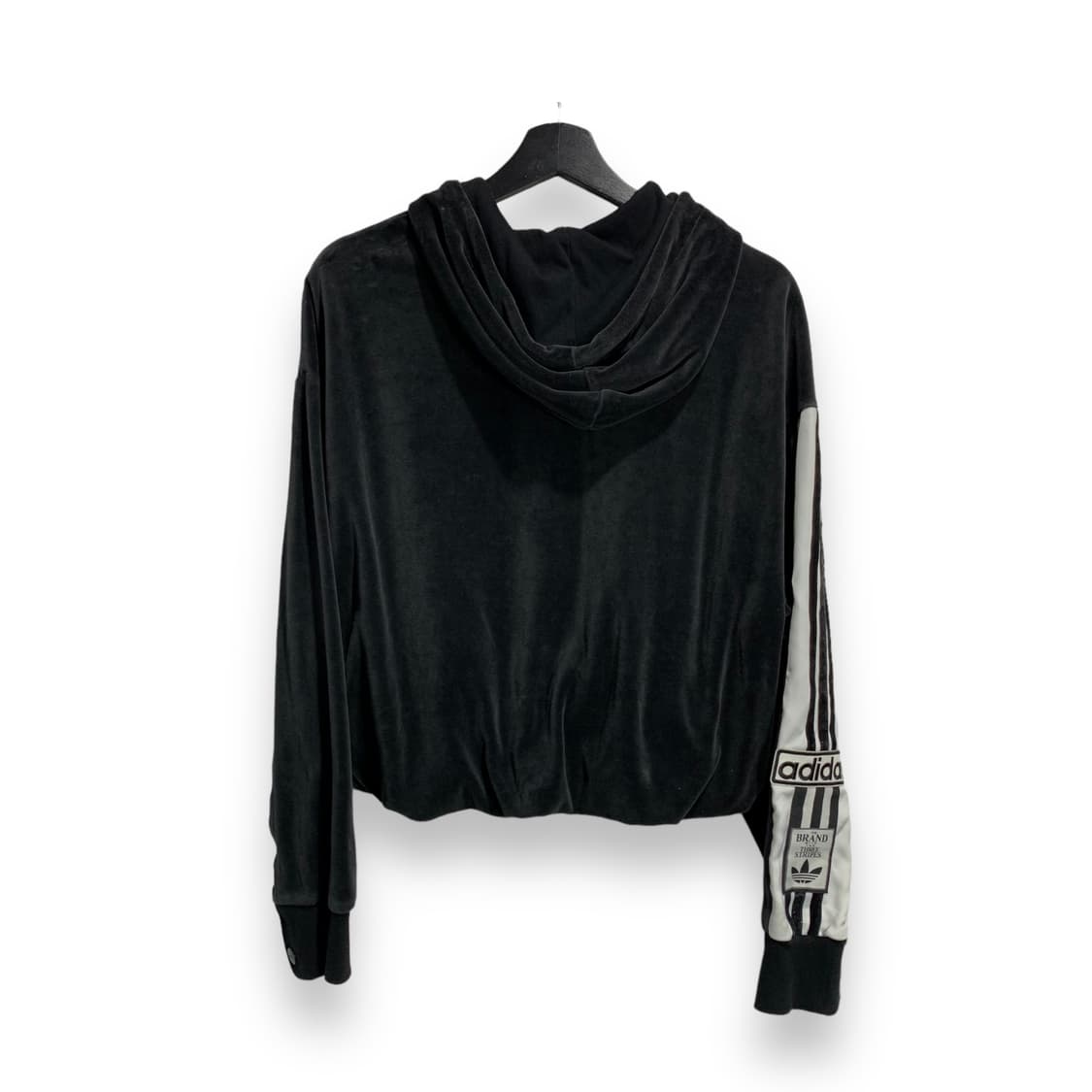 아디다스 벨벳 스냅버튼 후드티 상품이미지2