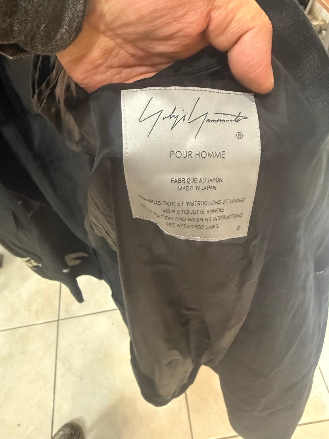 2/100-105/24ss 정품 요지야마모토 앤젤 브레스티드 자켓 팝니다 상품이미지3