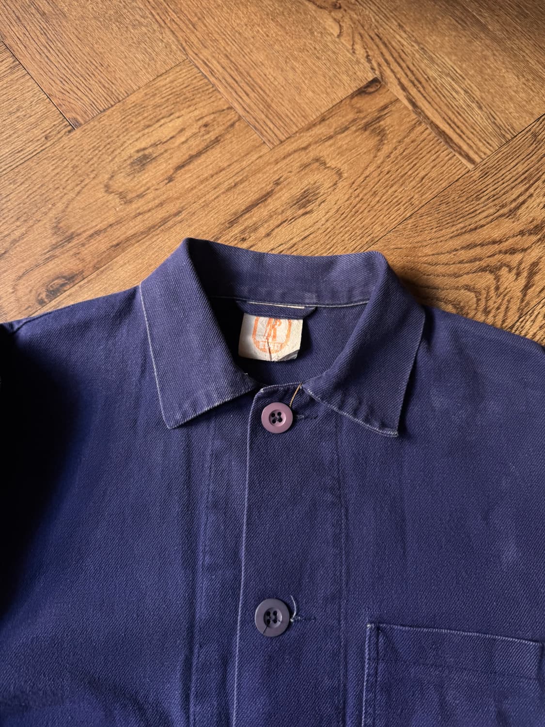 [M]90's EIKO 빈티지 페인팅 프렌치 워크자켓 상품이미지2