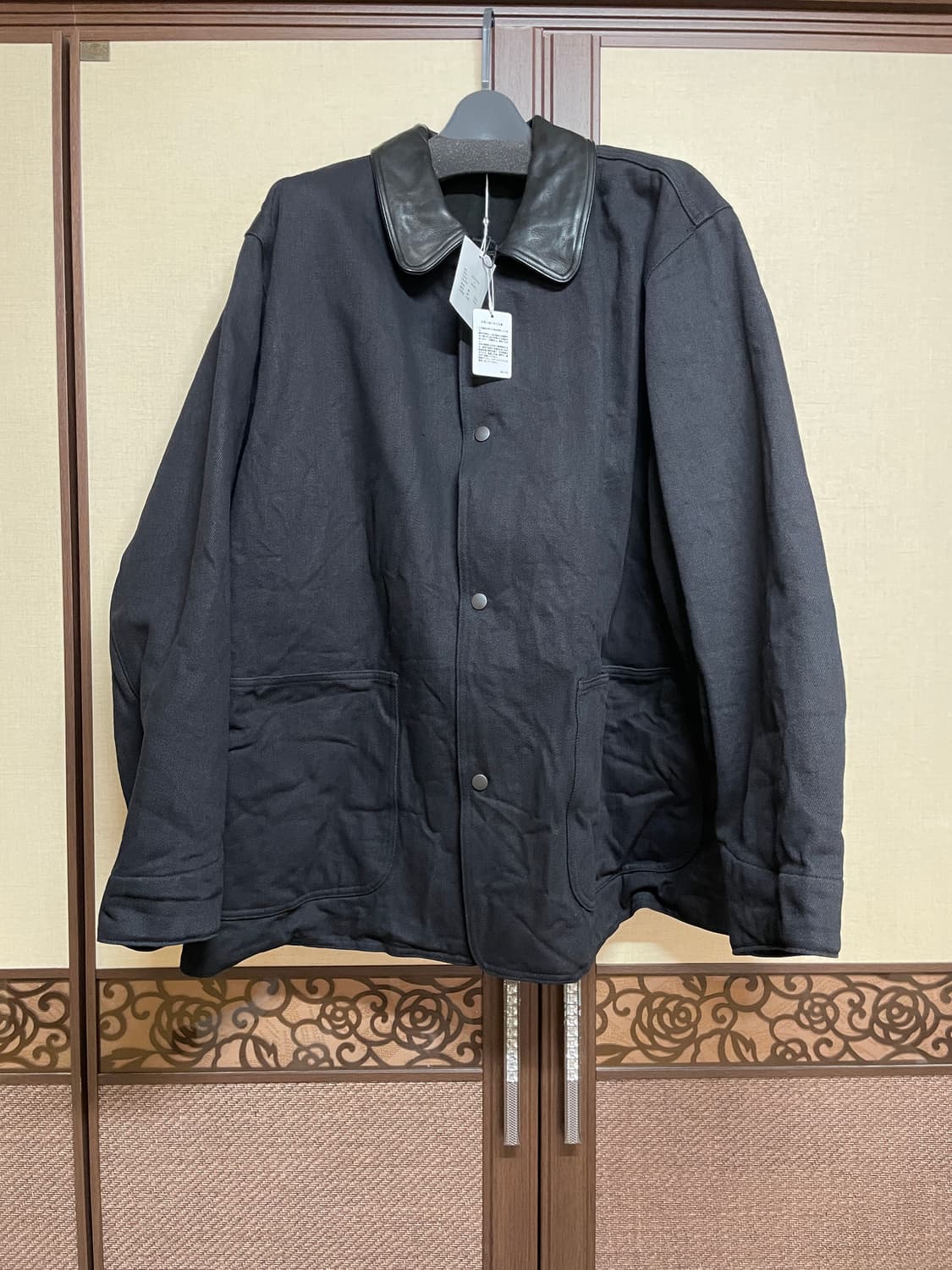 [3] 코모리 25aw 데님 레더 워크 자켓 상품이미지1