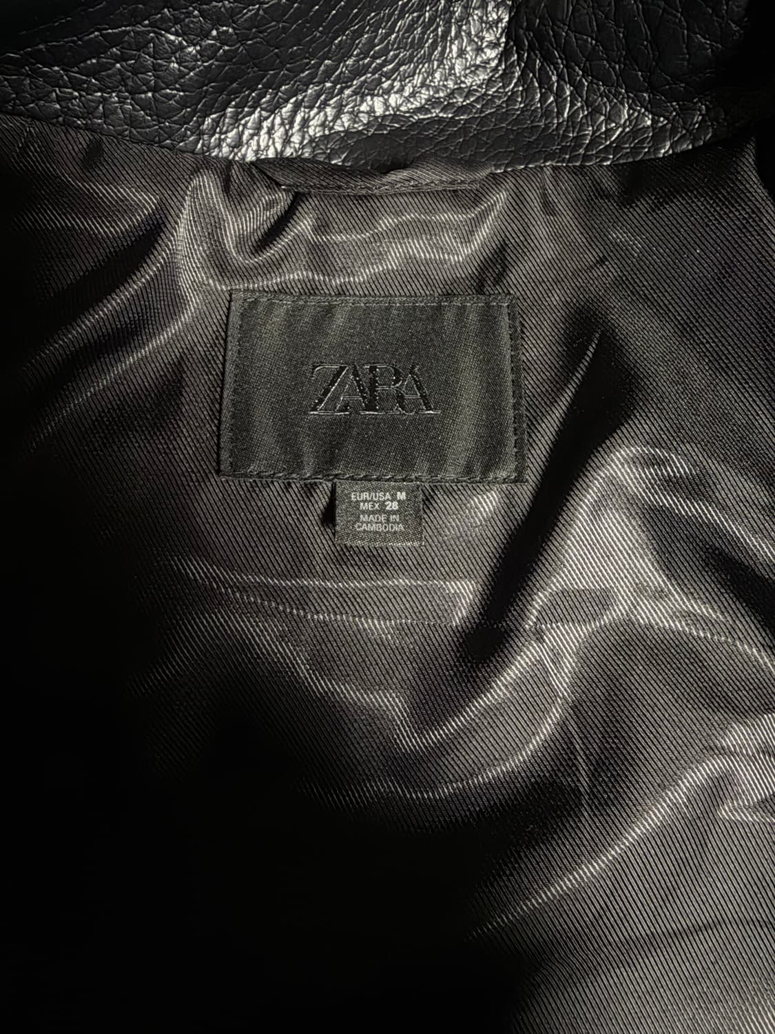 자라 페이크 레더자켓 상품이미지3