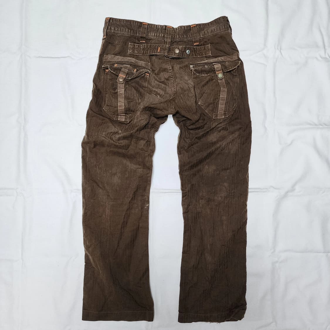 에드윈 505 카키 Y2k 디테일 카고팬츠 상품이미지3