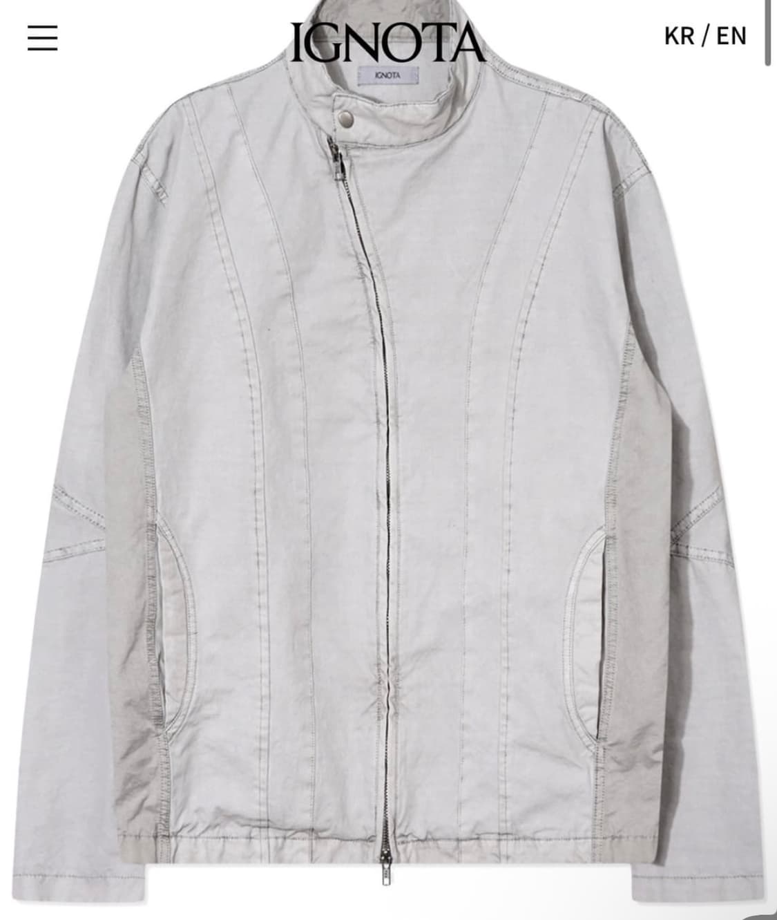 [M] 이그노타 ignota 코어14 익스플로러 자켓 스톤 그레이 상품이미지1