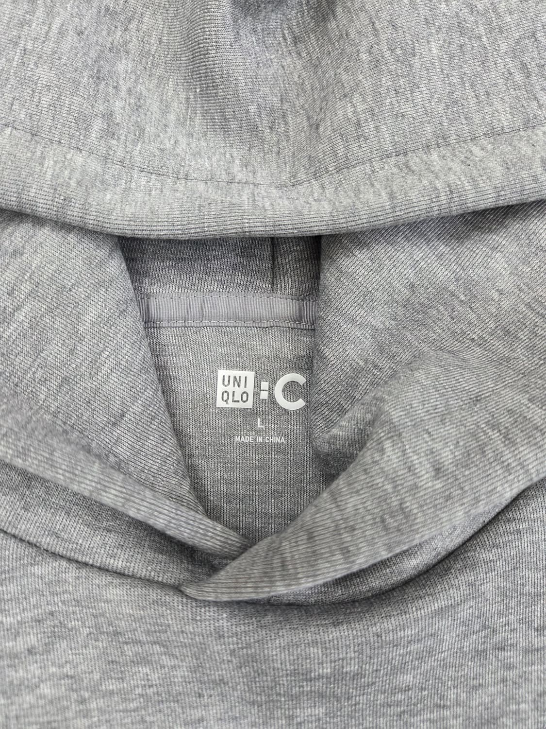 (1회착)유니클로C 후드티 스웨트오버사이즈 풀파카 05그레이 L 상품이미지4