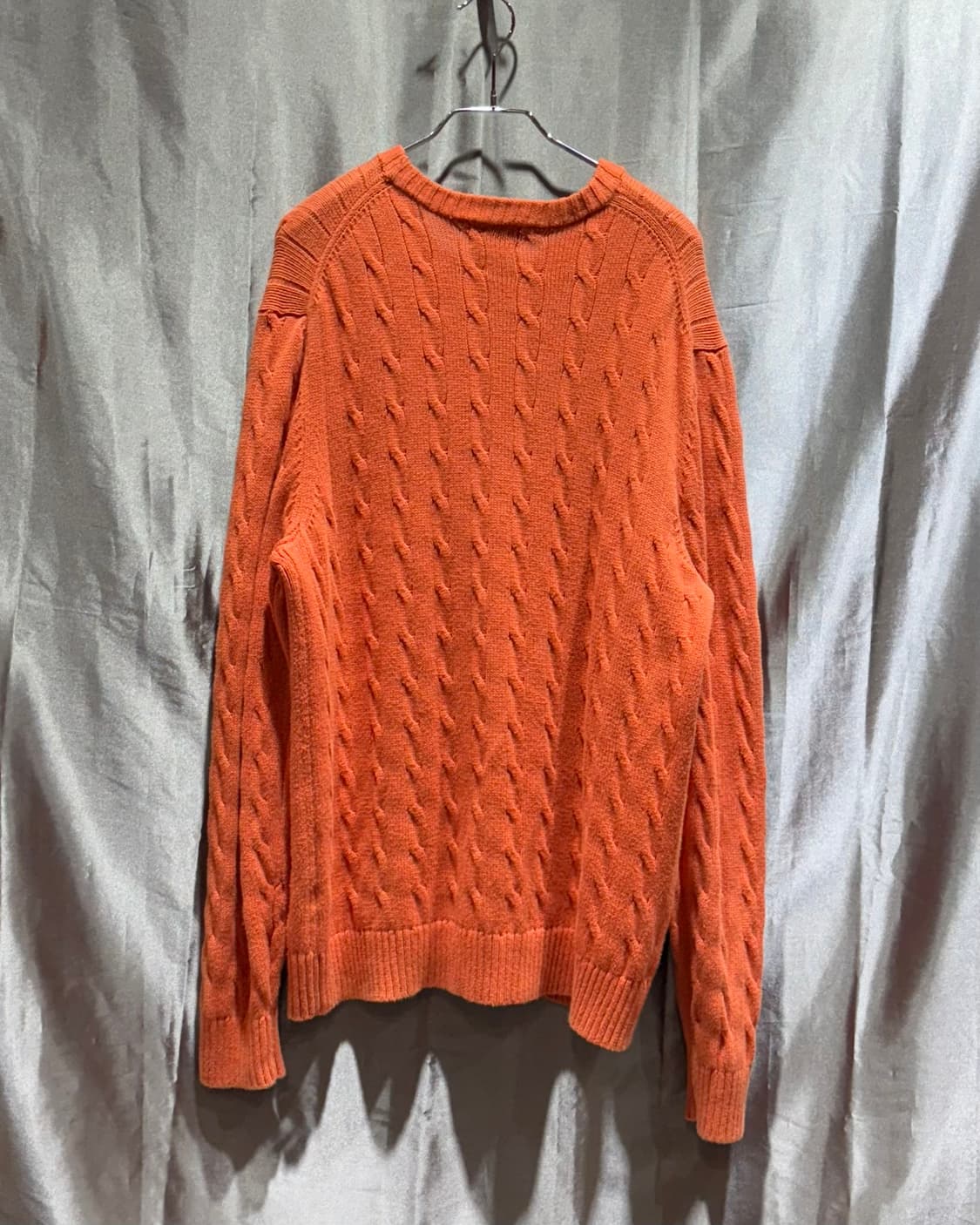 M 엘엘빈 1912 오렌지 케이블 니트 상품이미지3