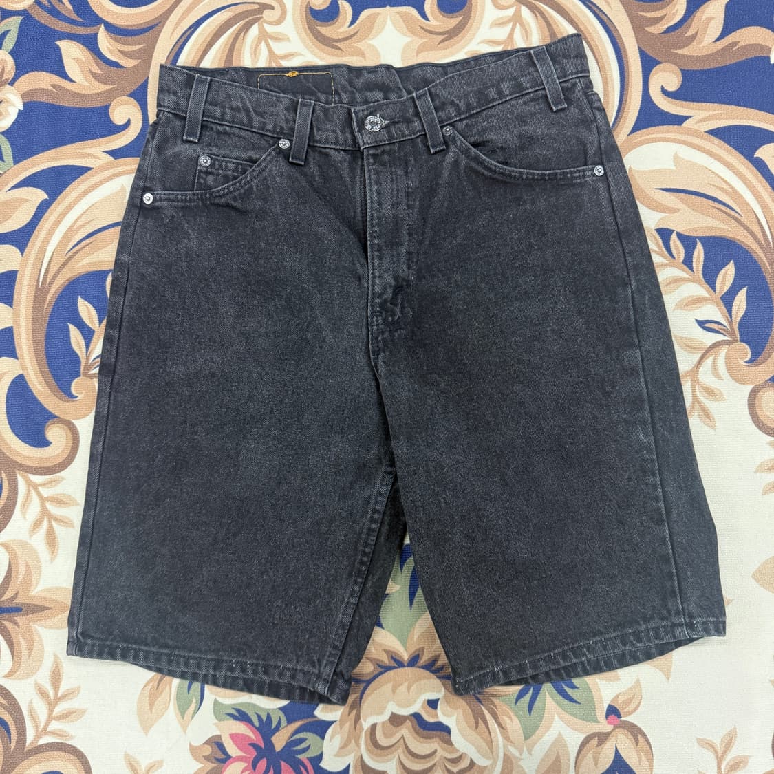 (30)90s 리바이스 levis 550 오렌지탭 흑청데님반바지 상품이미지3