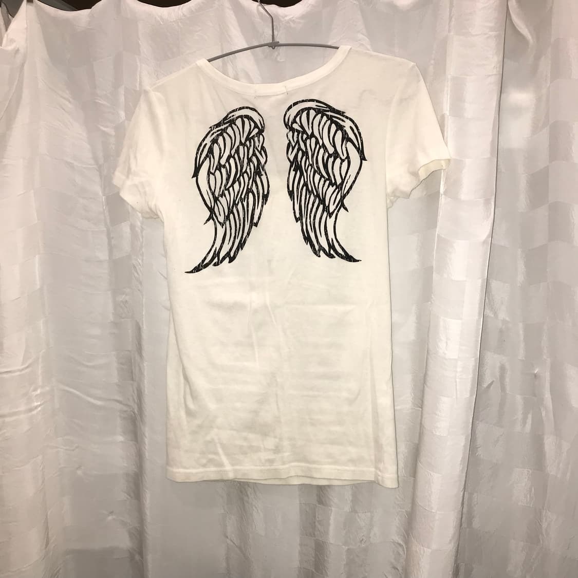 JPN Vintage 고스펑크 고딕 갸루 날개 반팔 상품이미지3