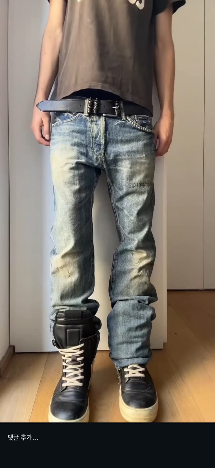 hystericglamour studded distressed denim 상품이미지3