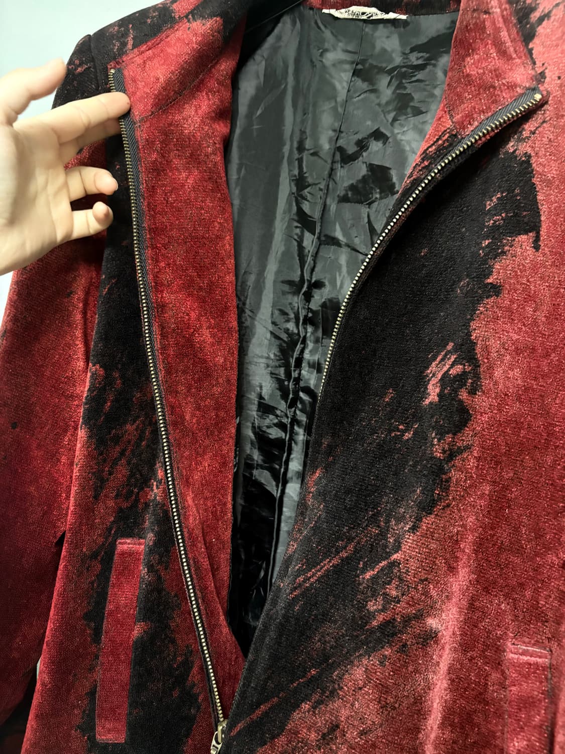 일본 빈티지 벨벳 자켓 상품이미지4