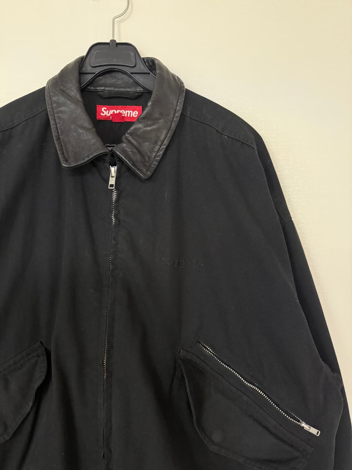 슈프림 레더 카라 유틸리티 재킷 L 상품이미지4