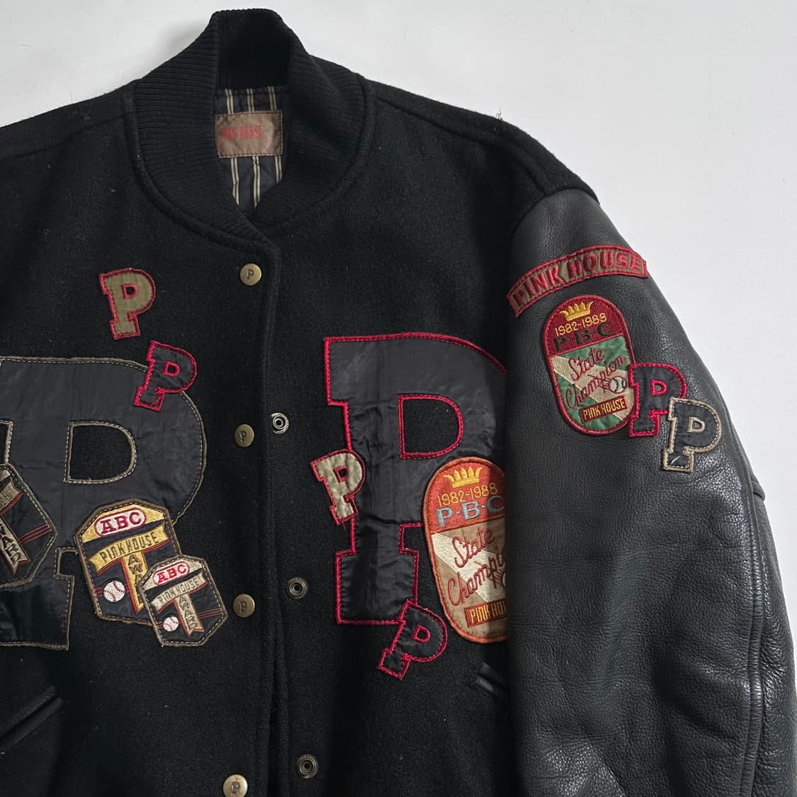 핑크하우스 패치 바시티 자켓 상품이미지4