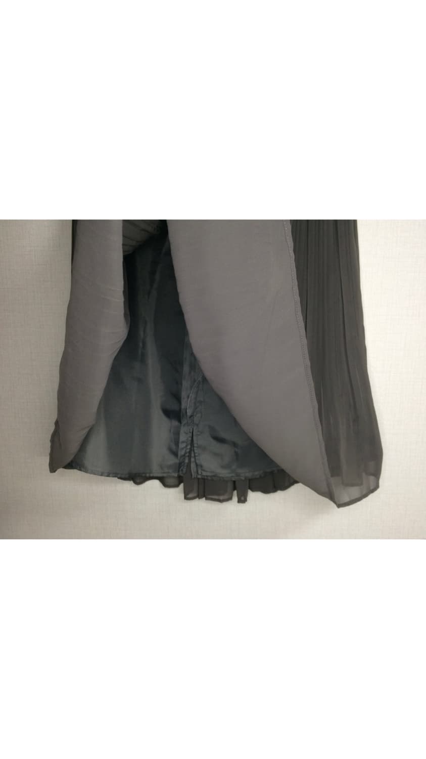 빈티지 차콜그레이 플리츠 스커트 상품이미지4