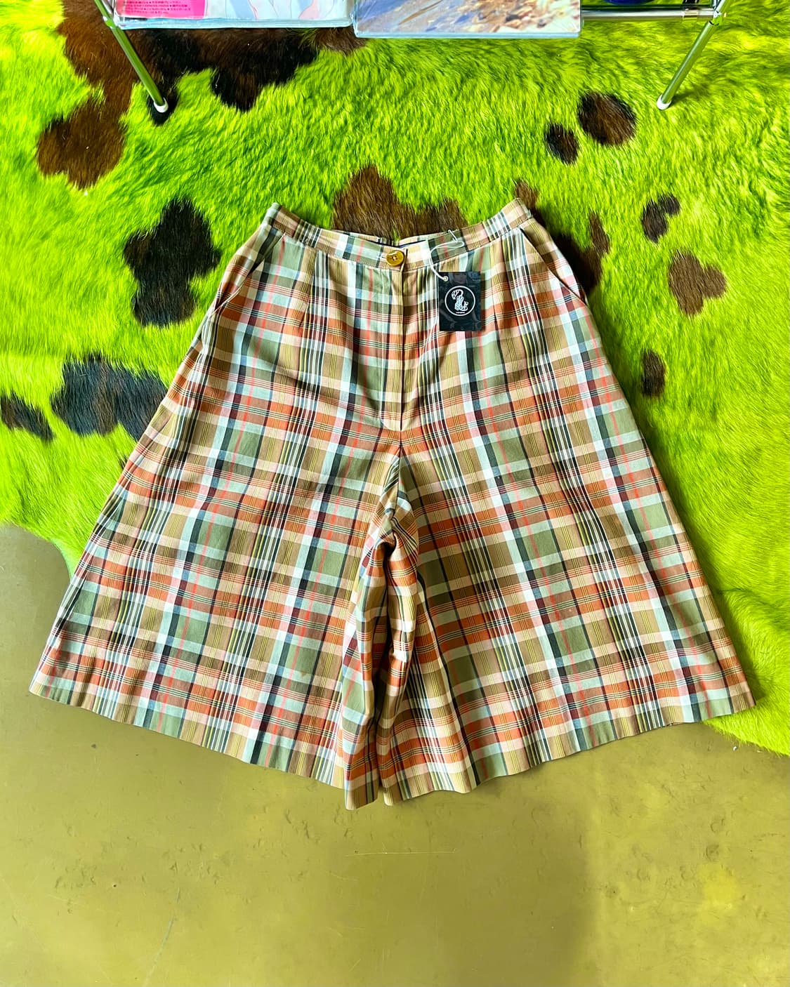 1980-90s Old BURBERRYS Wide Skirt Pants 상품이미지4