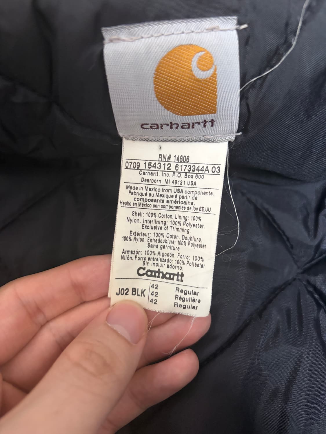 Carhartt J02 BLK 42 (M~L) 상품이미지2