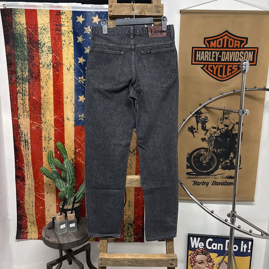 00s LEE 리 라이더스 테이퍼드 핏 흑청 데님 팬츠 블랙 진 N697 상품이미지2