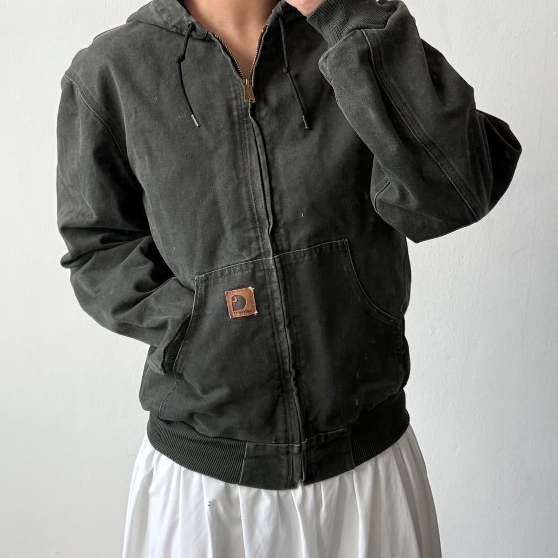 [S] 칼하트 액티브자켓 모스그린 상품이미지3