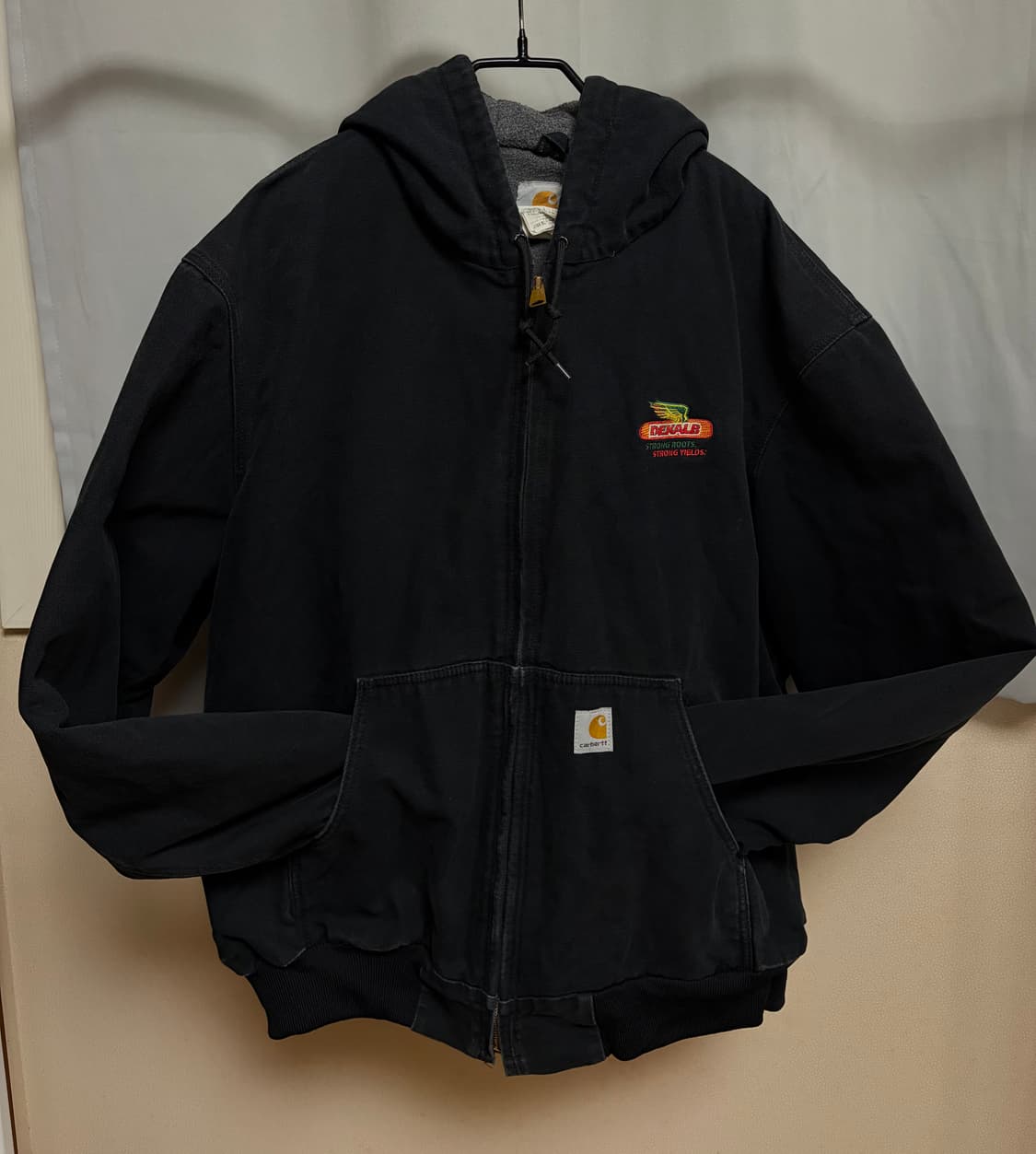 칼하트 j158 carhartt 덕 액티브 후디 자켓 블랙 XL 상품이미지1