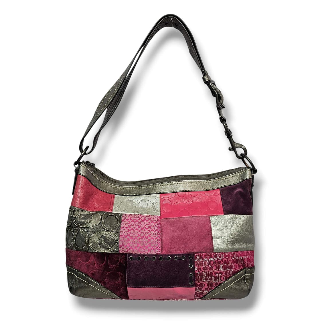 Coach 코치 핑크 패치워크 호보 숄더백 상품이미지2