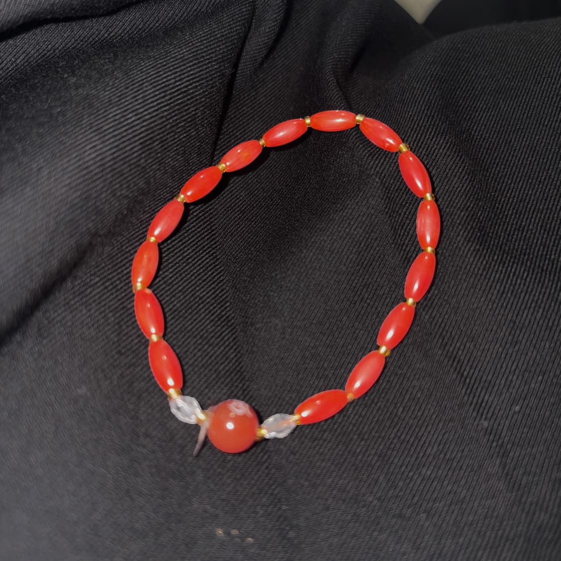 Red Buddhist Bead Bracelet 상품이미지1