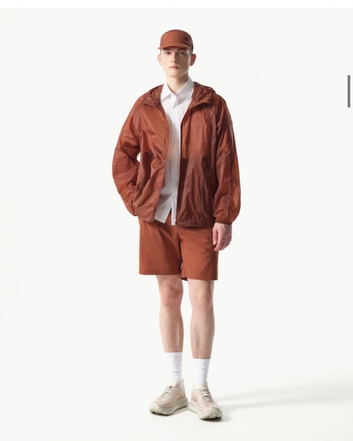 (새상품)무신사 스탠다드 [시티 레저] 에어웨이트 캠프 캡 [오렌지] 상품이미지3