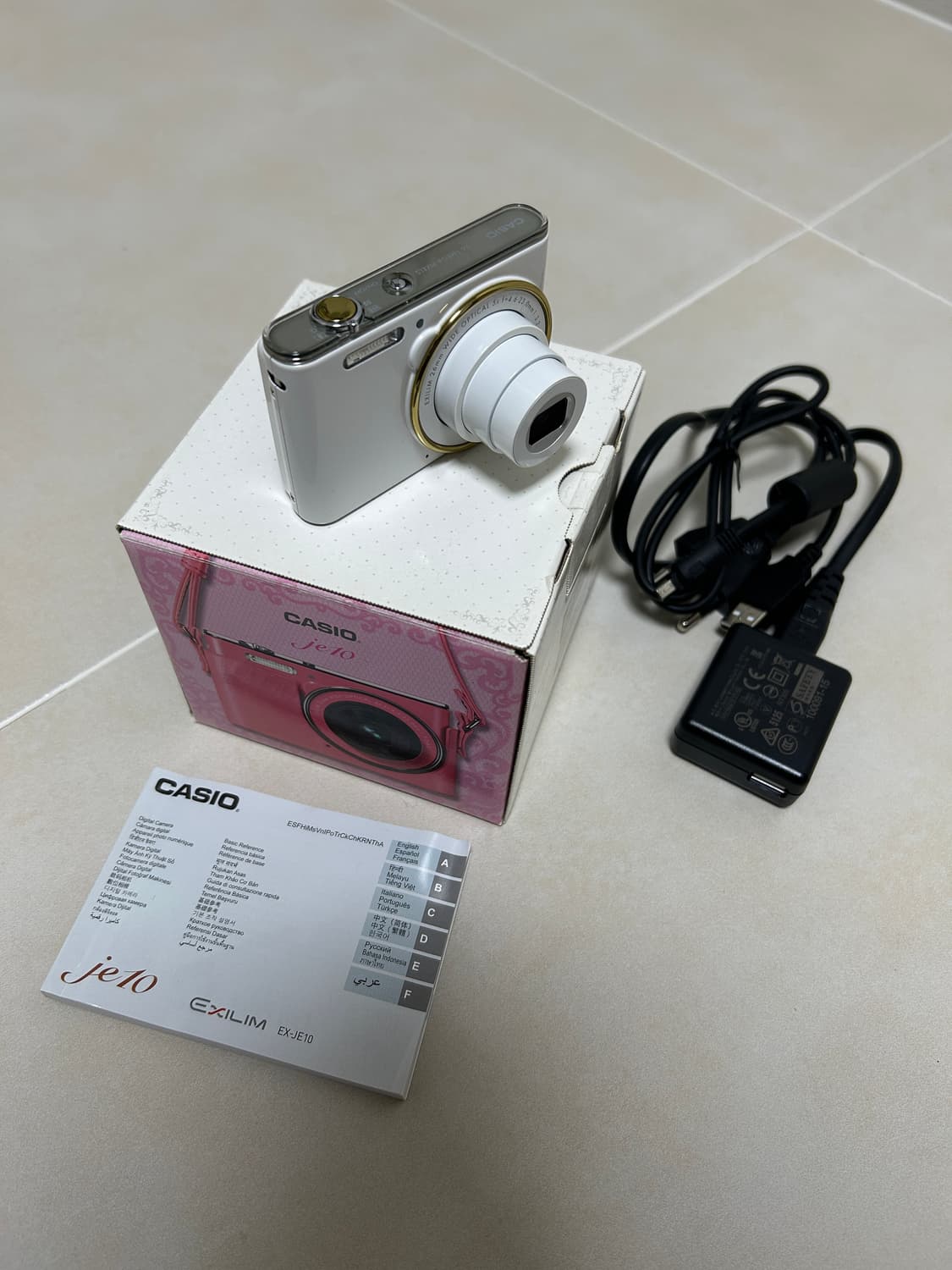 CASIO ex-je10 화이트 빈티지 디카 상품이미지3