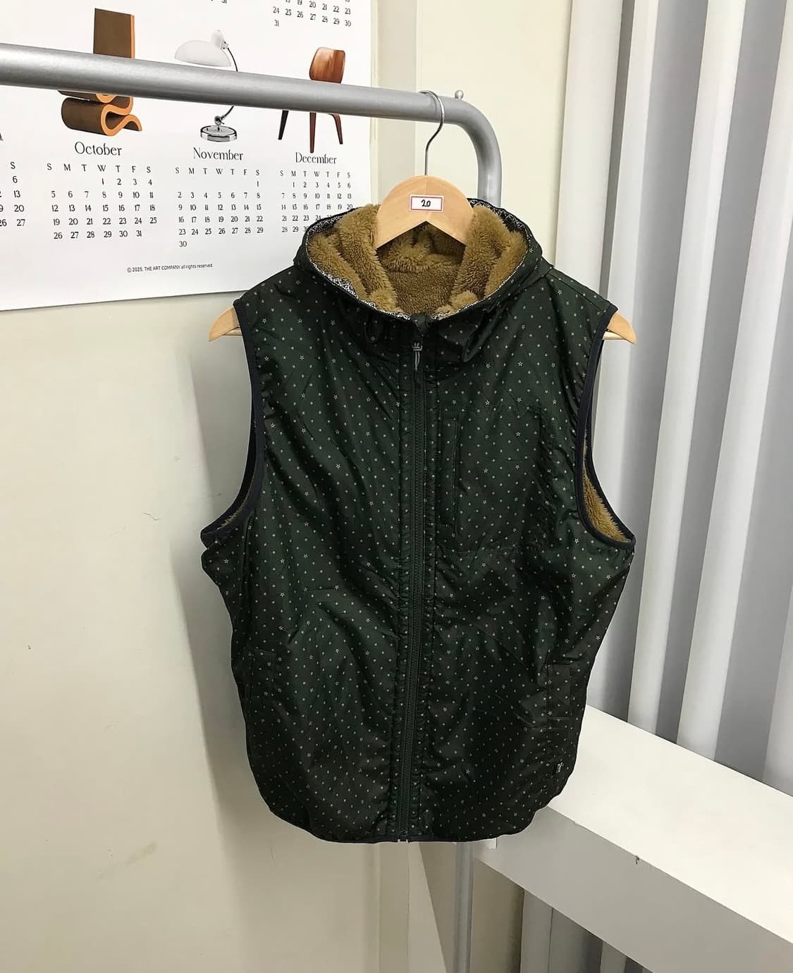 리버시블 후드 플리스 베스트 상품이미지5