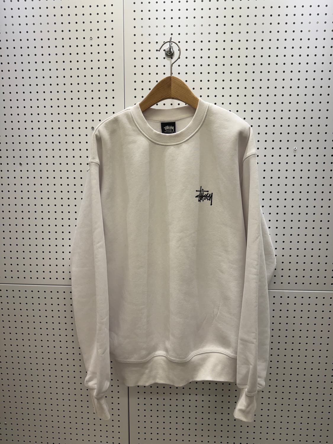 스투시 베이직 화이트 빅로고 맨투맨 U788 상품이미지2