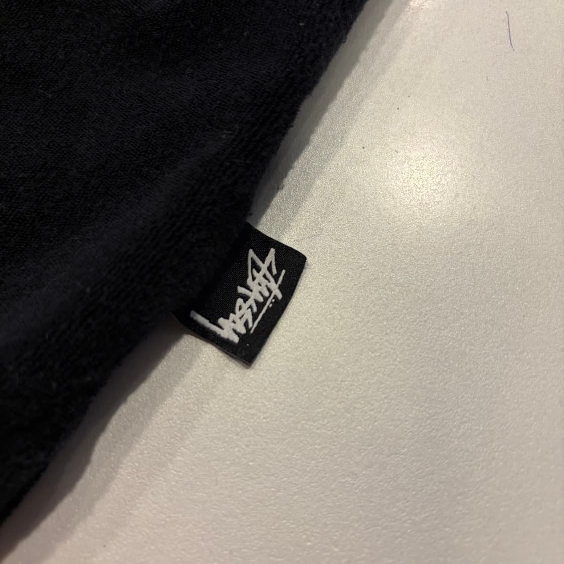 [XL] 스투시 테리 블랙 반팔 카라 티셔츠 D385 상품이미지8