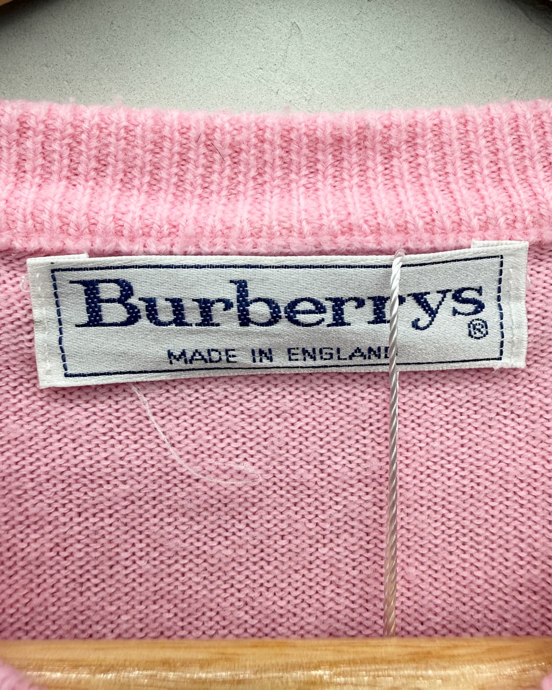 버버리 90s 라운드넥 코튼 니트 가디건 상품이미지3