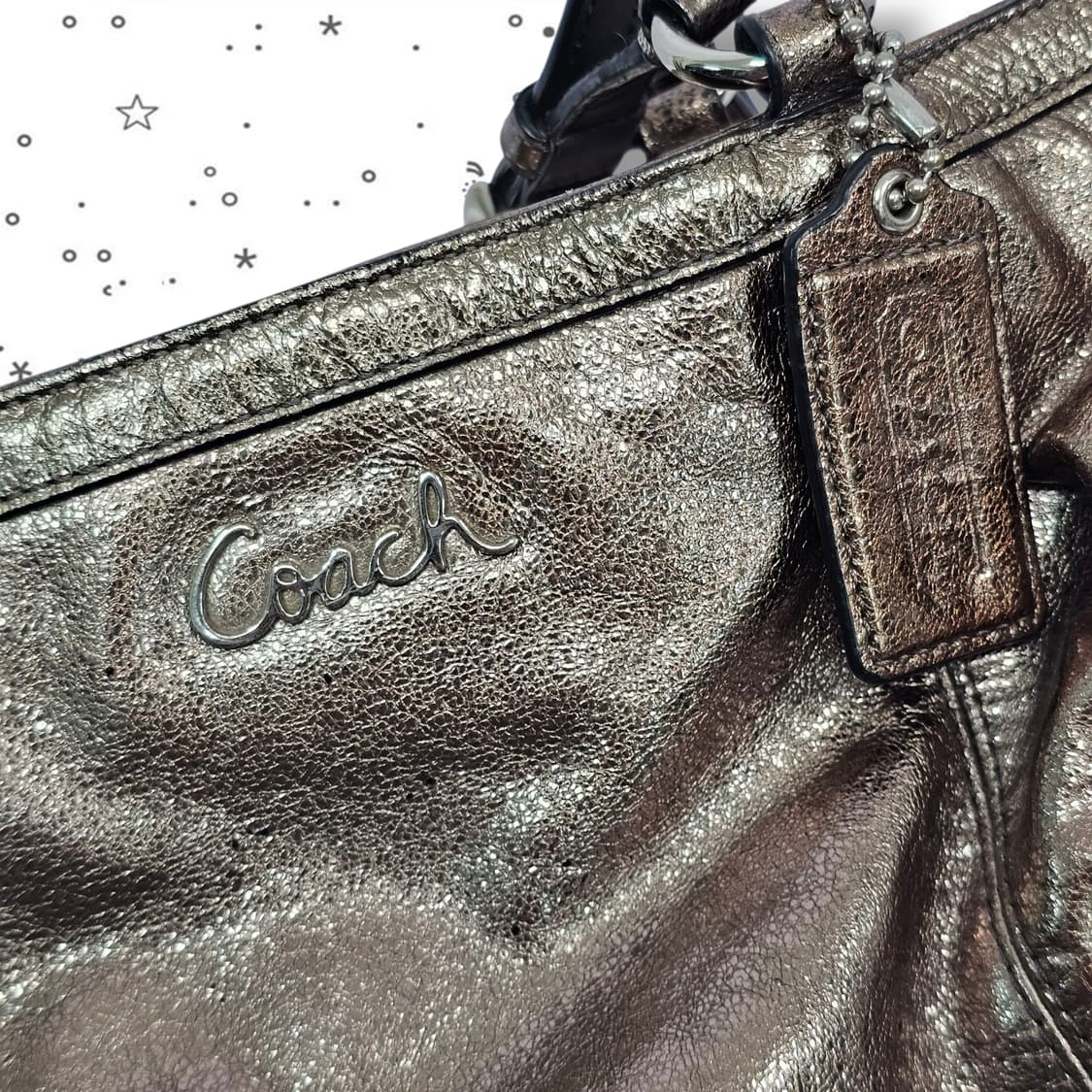 Coach 코치 메탈릭 토트백 상품이미지10