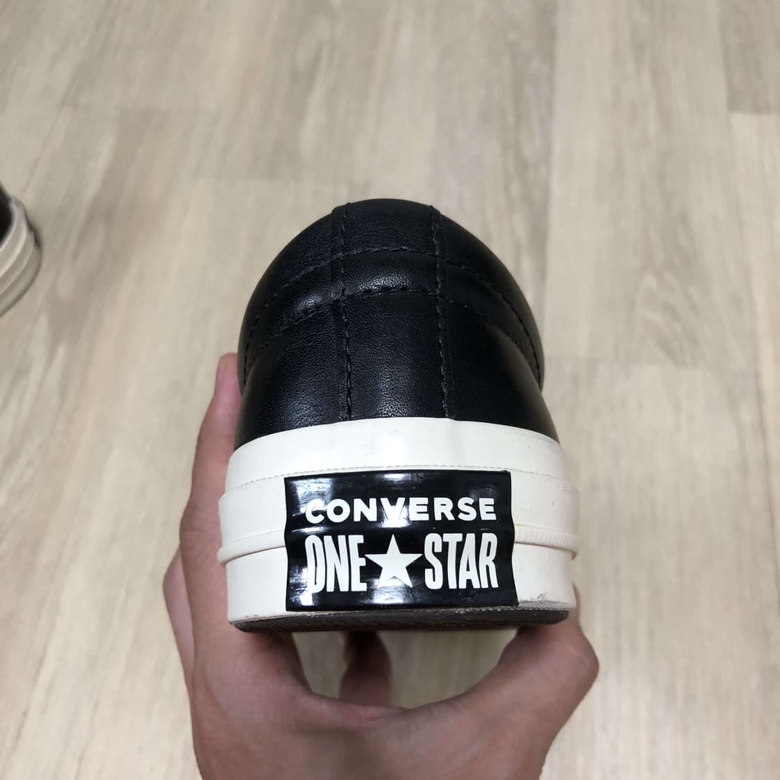 (250) 컨버스 CONVERSE 원스타 레더 블랙 오혁 원스타 블랙 상품이미지8