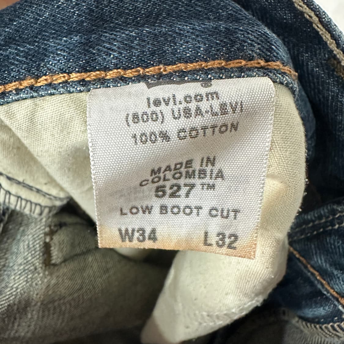 리바이스527 로우부츠컷 청바지 34 상품이미지5