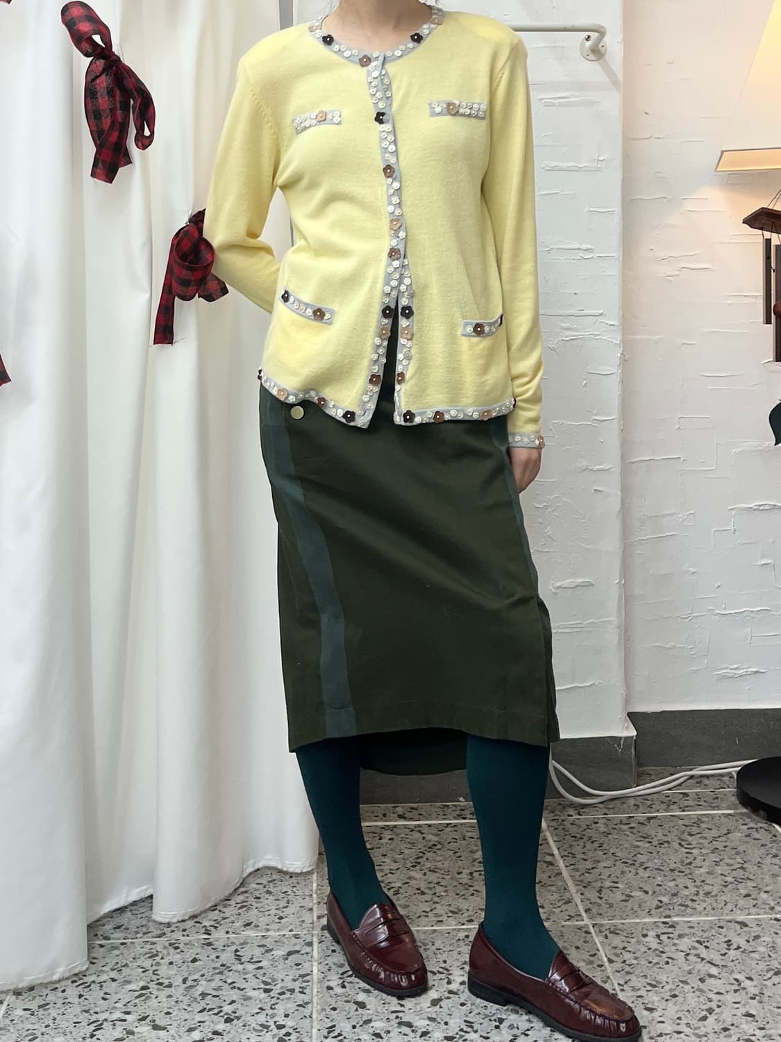 Sweet daisy yellow cardigan 상품이미지5