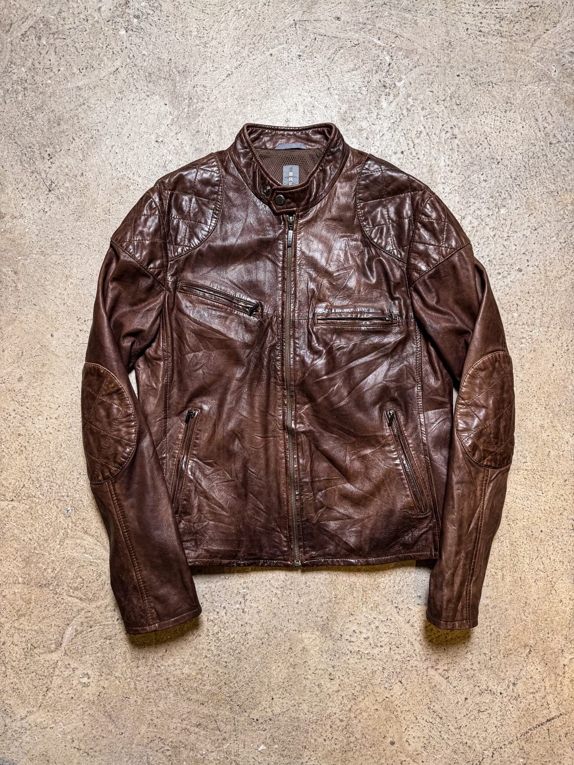 BREMA – Quilted Leather Racing Jacket 상품이미지1