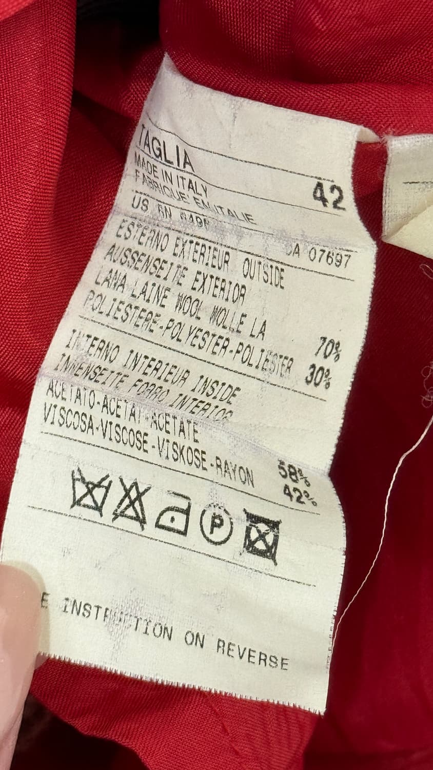 포 버튼 울 니트 스커트 상품이미지3