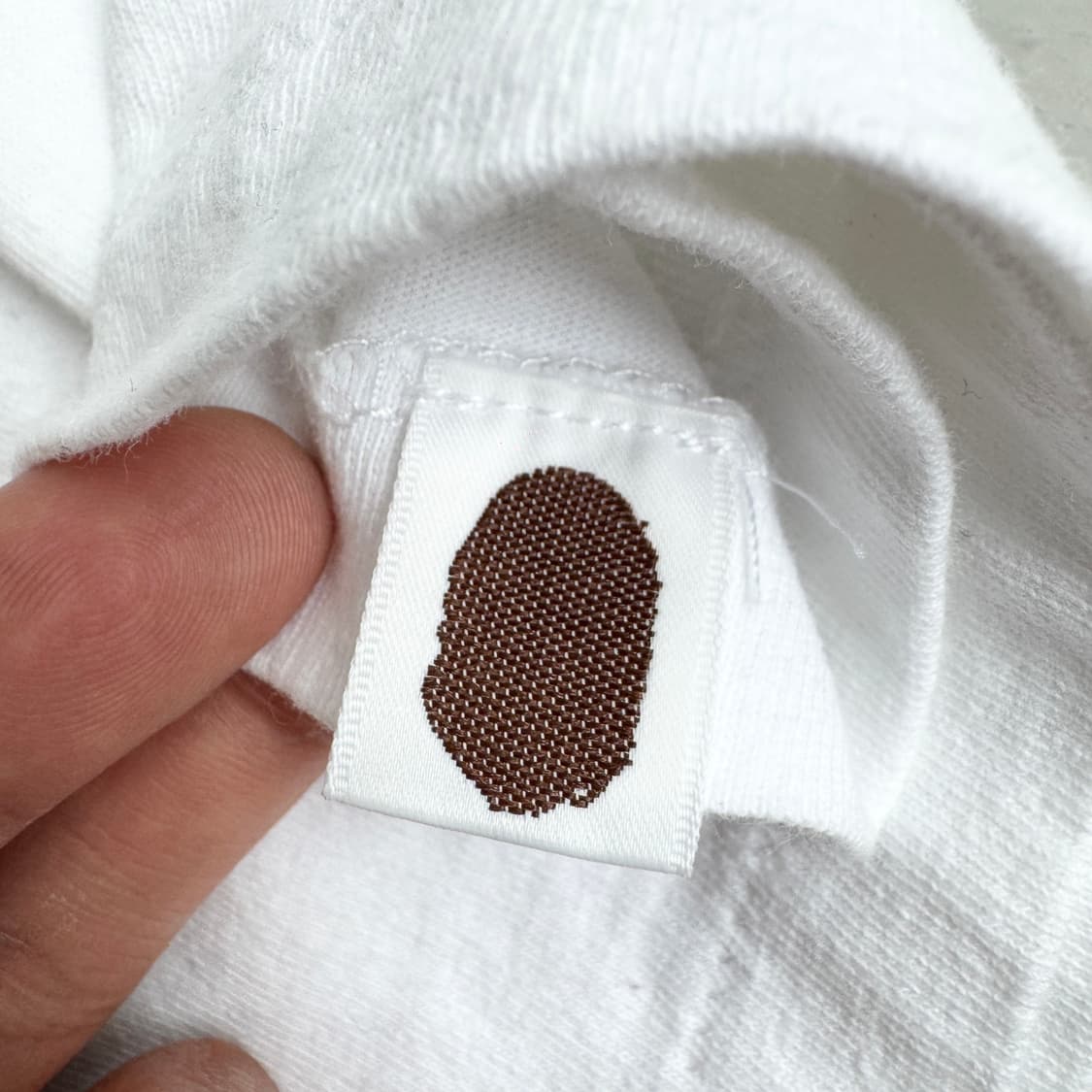 베이프 컬리지 빅사루 반팔 티셔츠 화이트 상품이미지5