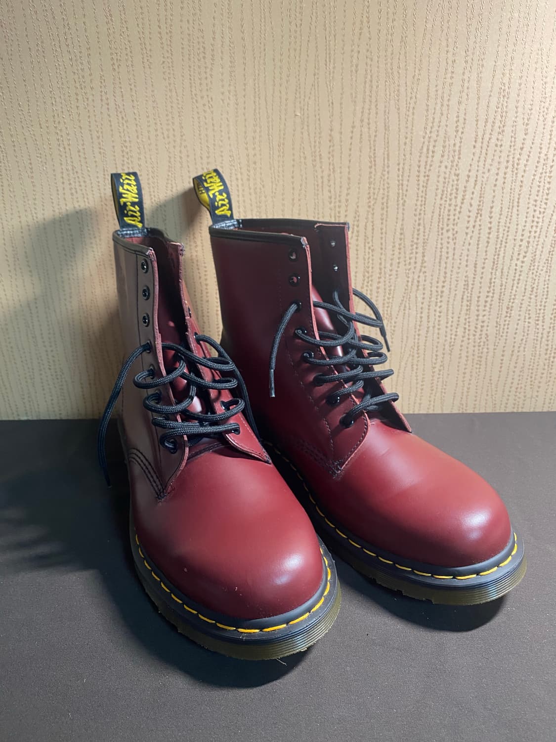 닥터마틴 1460 스무스 레더 레이스업 부츠 체리 레드 상품이미지2