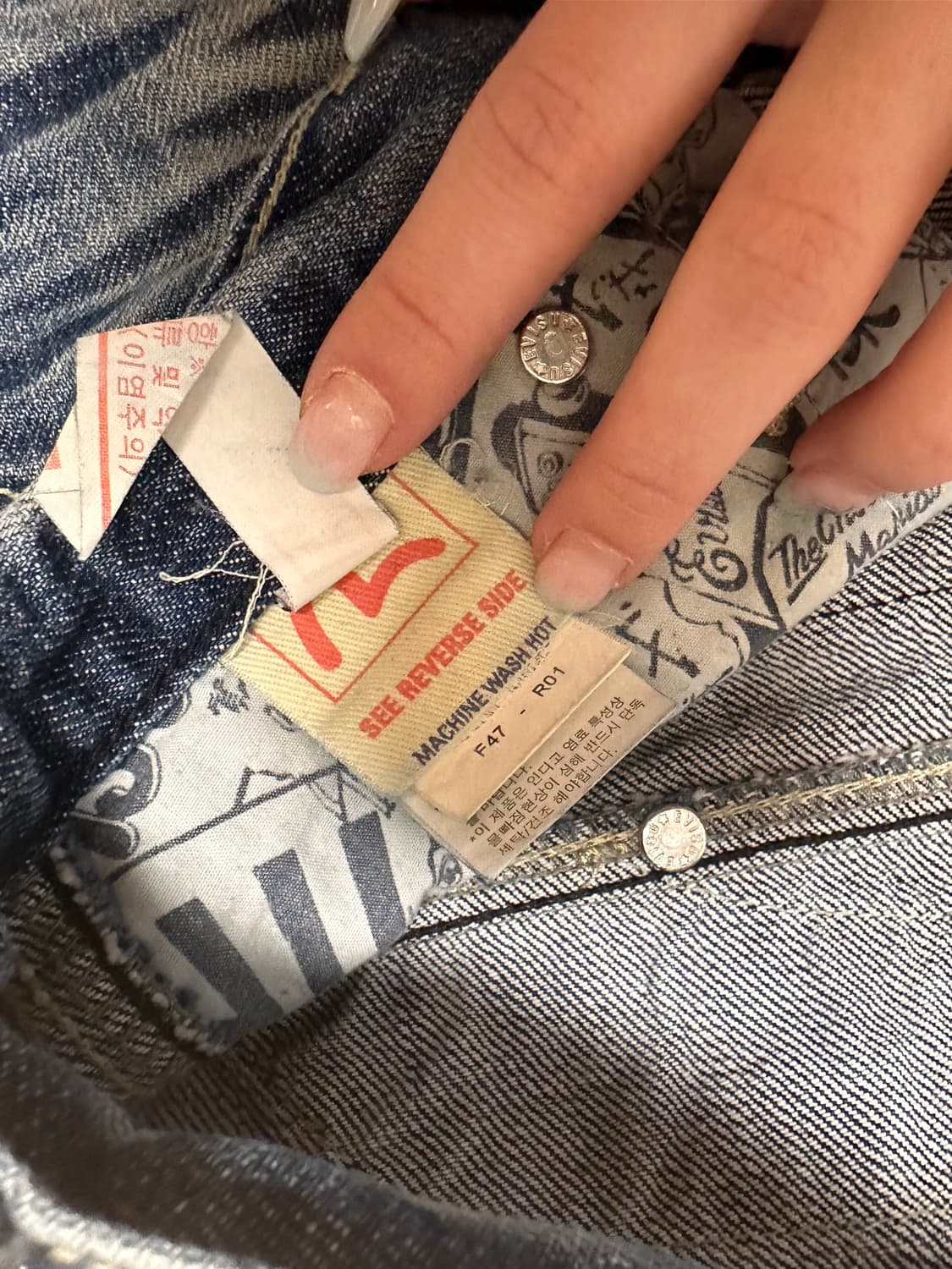 EVISU 데님 팬츠 30 상품이미지3